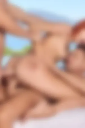 Stunning Redhead Has Intense DP Orgasm