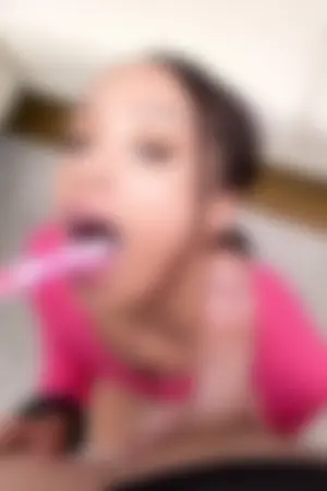 Alexis Tae sucks on a lollipop and his big dick before riding it