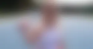 Haley Spades goes buckwild at a public tennis court